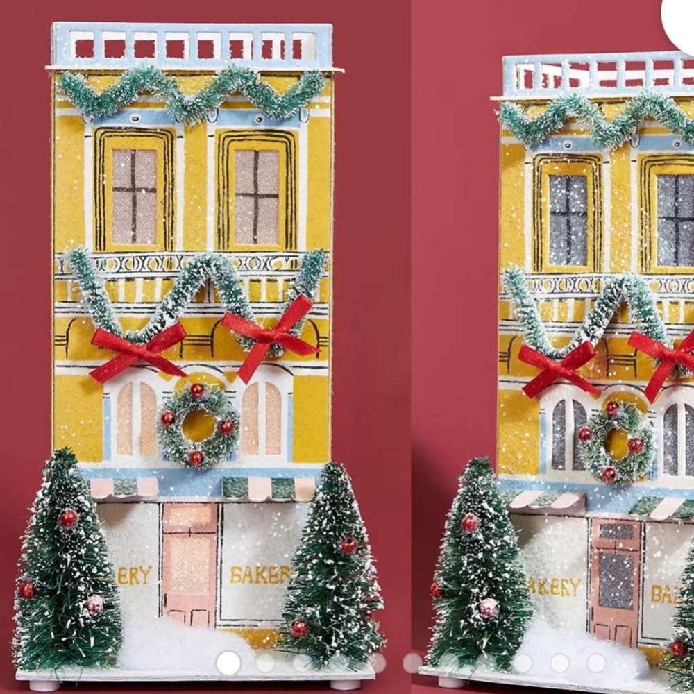 George And Viv Light Up Holiday Village - Bakery from Anthropologie